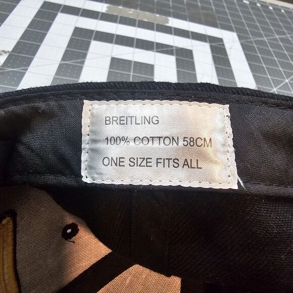 Breitling Cap Hat Strap Back 1884 Logo Embroidered Swiss Anchor Wings Chrono - Picture 7 of 8